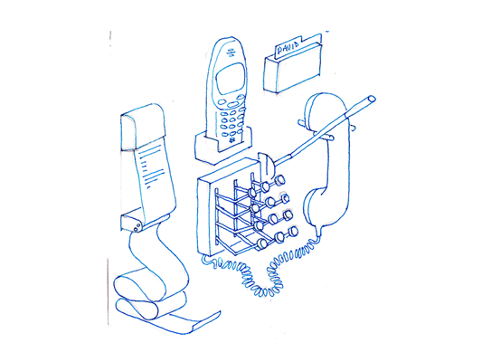 Drawing of phone 01