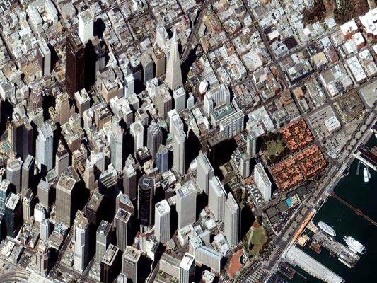 San Francisco satellite view
