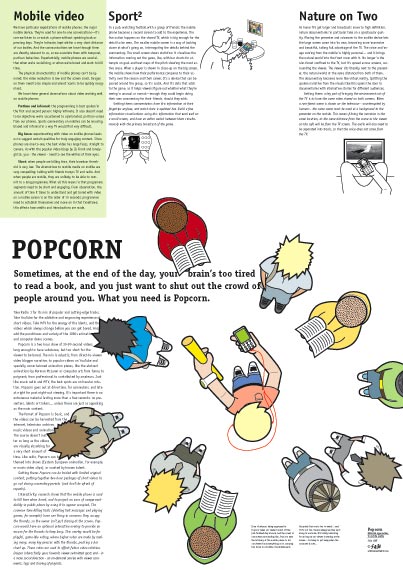 Mobile Media, popcorn poster